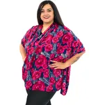 Himalife Maxi šátek Rose - tmavě modrá s růžovou