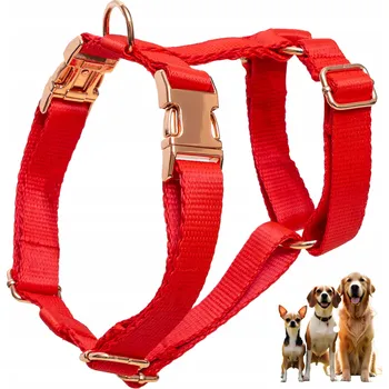 Postroj pro psa Postroj pro psa typu guard, netlačí, silný, nastavitelný, červený, velikost XL