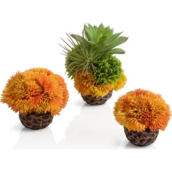 Dekorace do akvária Oase biOrb dekorace - Sada korálových koulí oranžová