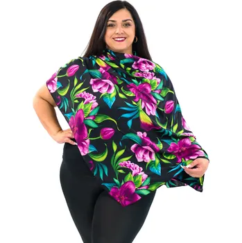 Šátek Himalife Maxi šátek Nara - černá s fialovou