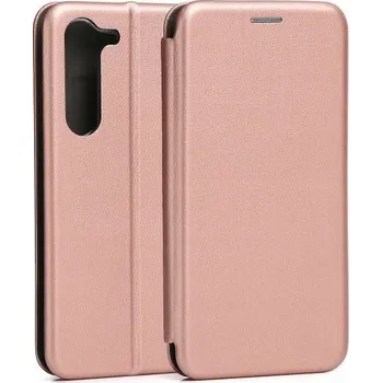 Pouzdro na mobilní telefon Pouzdro s klopou DIVA pro Samsung Galaxy S23 Plus, růžové