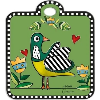 Pánev EGAN Podložka pod hrnec Cocoricò Zelená 16×18 cm