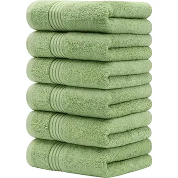 Ručník 6dílná sada ručníků UTOPIA TOWELS 100% bavlna, varianty: Zelená