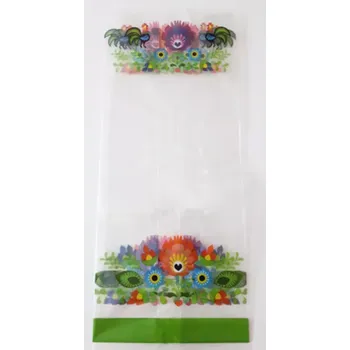 Sáček na potraviny Celofánový sáček s potiskem "Lidový vzor" 40x17x4 cm 1ks