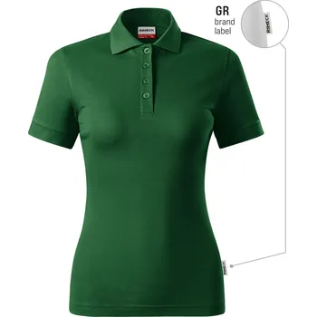 Dámská halenka RIMECK® Resist Heavy Polo R21 Polokošile dámská Barva: lahvově zelená 06 (brand label), Velikost: S