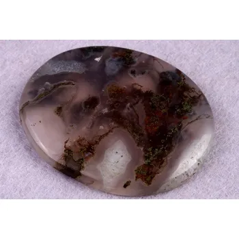 Přírodní kámen Kabošon Moss Agate č.5233 (46x36x6mm)