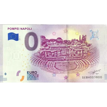 0 EUR bankovka POMPEI NAPOLI