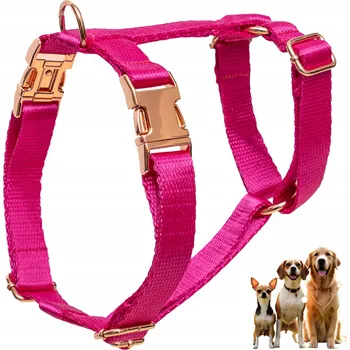 Postroj pro psa Postroj pro psa typu guard, netlačí, silný, nastavitelný, fuchsiově růžový, velikost L