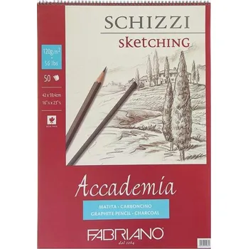 Fabriano Skicák Academia A2 120g/m² 50 listů Kroužková vazba