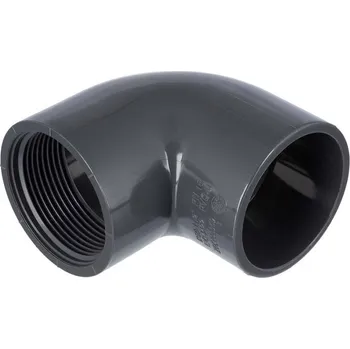 Vodovodní potrubí PVC koleno 90° s vnitřním závitem 50mm x 6/4" 500100502