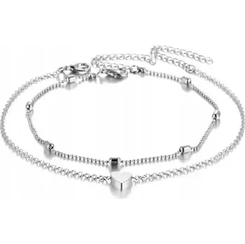 Náramek Náramek na nohu Simple Love - Stříbrná KP-36650