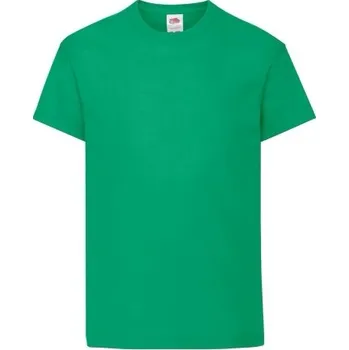 Fruit of the Loom dětské tričko zelené bavlna velikost 128