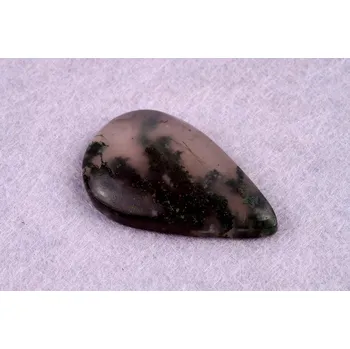 Přírodní kámen Kabošon Moss Agate č.5249 (33x20x6mm)