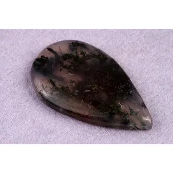 Přírodní kámen Kabošon Moss Agate č.5244 (45x26x6mm)