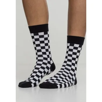 Pánské ponožky Ponožky Urban Classics Checker 2 páry - černé-bílé, 43-46