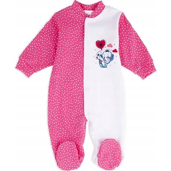 Kojenecký overall Overal s potiskem slona, puntíky, růžový, Tup Tup, vel. 74