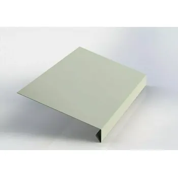 Střešní lemovaní Okapnice klasik poplastovaný plech Viplanyl dl.2m (PARAMETRY: rozvinutá šíře - 151,5mm,200mm,250mm, tloušťka-0.6mm, délka 2mb)