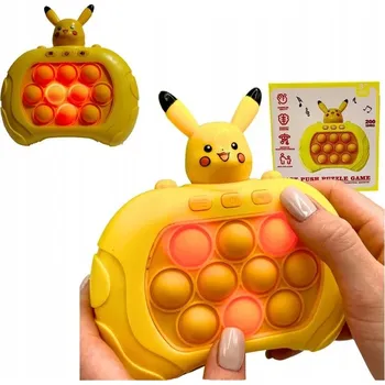 POP IT DOVEDNOSTNÍ HRA POP IT ANTISTRESOVÁ ELEKTRONICKÁ KONZOLA POKÉMON PIKACHU