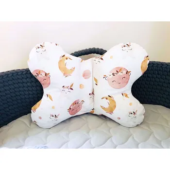 Polštář Motýlkový polštář Boho - růžová Velvet