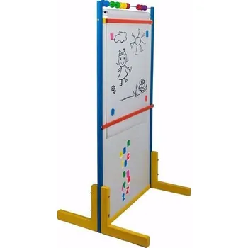 Kancelářský nábytek Dětská magnetická tabule 4v1 Modrá - výška 119 cm