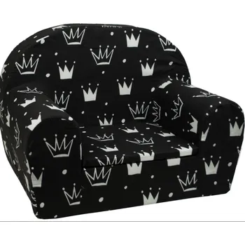 dětské křeslo Dětské křesílko Korunky Černá