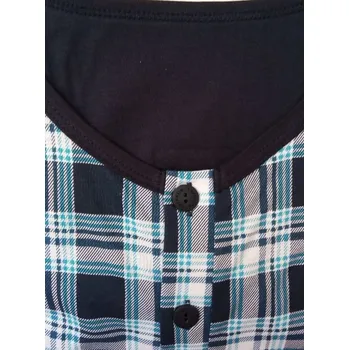 Pánská noční košile Noční košile Cornette 109 krátký rukáv Velikost: L, Vzor: 109031