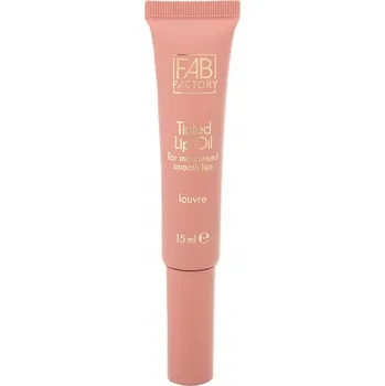 Lesk na rty FAB FACTORY TÓNOVANÝ OLEJ NA RTY HYDRATAČNÍ OLEJ NA RTY NUDE LOUVRE 15 ML