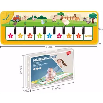 Hrací deka Dětská interaktivní hudební podložka Zvířátka