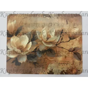 Prostírání sololak - 35 x 28 cm - Květiny na notách