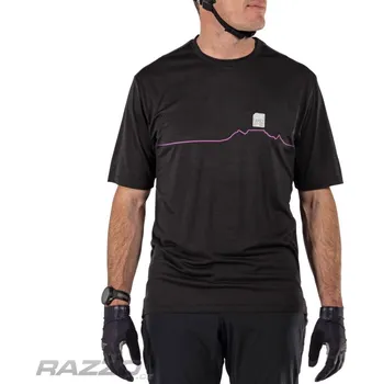 cyklistický dres Dres na kolo Leatt MTB Trail 1.0 Jersey Black 2025 XXL