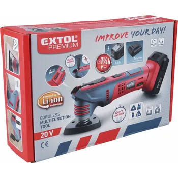 Bruska multifunkční aku SHARE20V, rychloupínací, 20V Li-ion, bez baterie a nabíječky