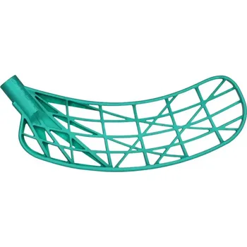 Florbalová čepel Čepel Unihoc Evolite Pear Turquoise Levá (levá ruka dole) středně tvrdá (PP - odlehčená)