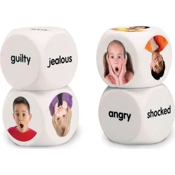 Dřevěná hračka Emoce - kostky