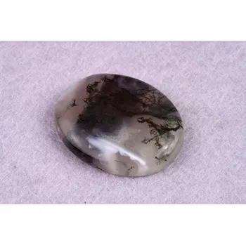 Přírodní kámen Kabošon Moss Agate č.5248 (30x24x6mm)