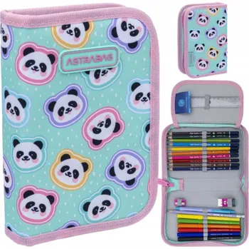 Penál Vyklápěcí penál s náplní AstraBAG MINTY PANDAS, AC11, 503025012