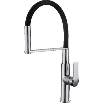 Vodovodní baterie kielle Dřezová baterie s flexibilním ramenem, chrom/černá - 10516110