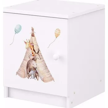 Noční stolek Noční stolek "Sweet dreams" - Bílá