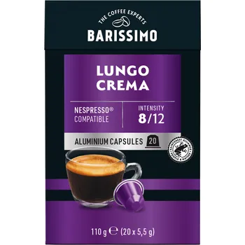 Barissimo Lungo Crema pro Nespresso 20 kusů 110 g