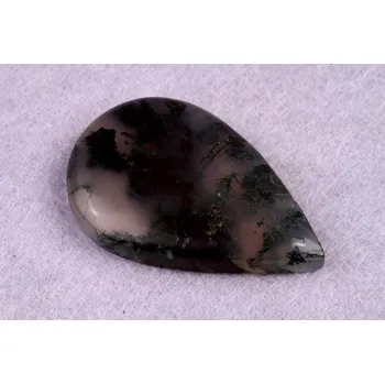 Přírodní kámen Kabošon Moss Agate č.5247 (40x26x7mm)