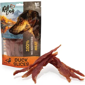 Pamlsek pro psa KIDDOG SUPER PREMIUM 100% kachní prsa bez aditiv, proužky 80 g