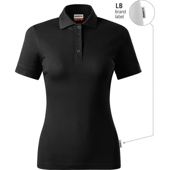 Dámská halenka RIMECK® Resist Heavy Polo R21 Polokošile dámská Barva: černá 01 (brand label), Velikost: L