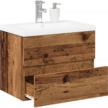 Koupelnový nábytek Skříňka se zápustným umyvadlem old wood Hnědá3328921