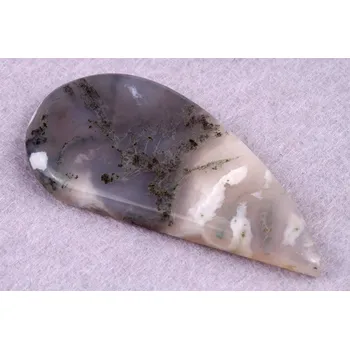 Přírodní kámen Kabošon Moss Agate č.5235 (58x27x6mm)