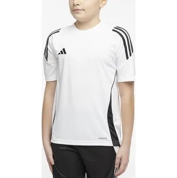 Chlapecké oblečení Adidas dětské tričko bílé polyester velikost 128