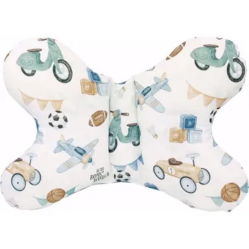 Polštář Motýlkový polštář Retro kluk - Modrá Velvet