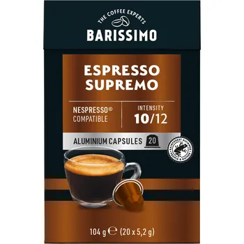 Barissimo Espresso Supremo pro Nespresso 20 kusů 104 g