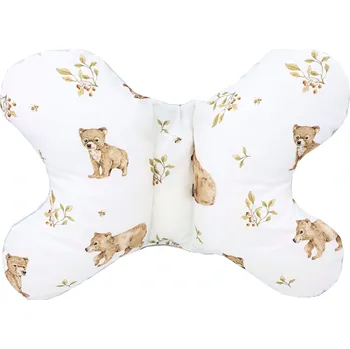 Polštář Motýlkový polštář Medvídci - světle šedá Velvet