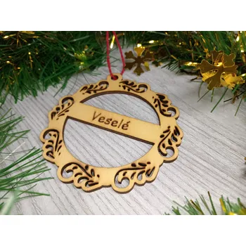 Zrcadlo Dřevěný štítek na dárek - Zrcadlo