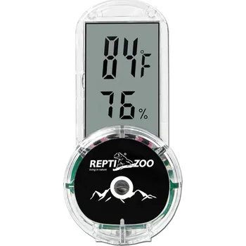 Domácí teploměr ReptiZoo Digitální termo-hygrometr, 4 umístění