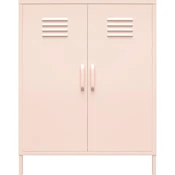 Komoda Růžová kovová skříňka 40x102x80 cm Mission District – Støraa ID_1718548